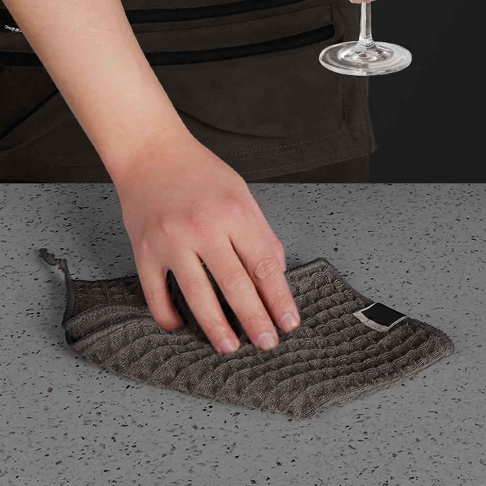 Lanyard Design Cloth Waffle Rag Quick-drying Soft Waffle Rag Towel Set for Home Kitchen Absorbent Dish Cloth Hand for Dinner