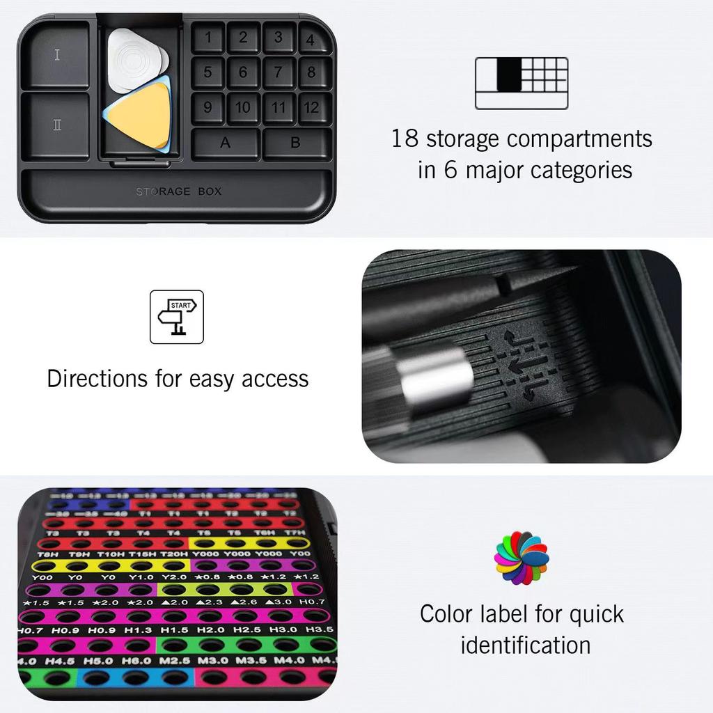 132 In 1 Precision Screwdriver Set Professional Hand Tool Kit Magnetic Torx Phillips Bits for iPhone Xiaomi Watch Camera Drone