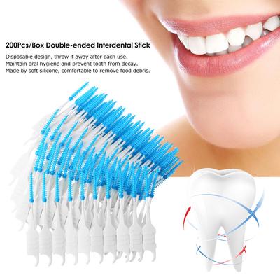 Interdental Brush (200Pcs/Box Soft Silicone Oral Care)
