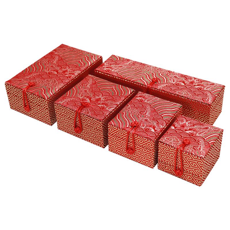 Pudełko na biżuterię z jadeitu w stylu vintage - Kuta klamra na pierścionki, wisiorki, bransoletki i brokat