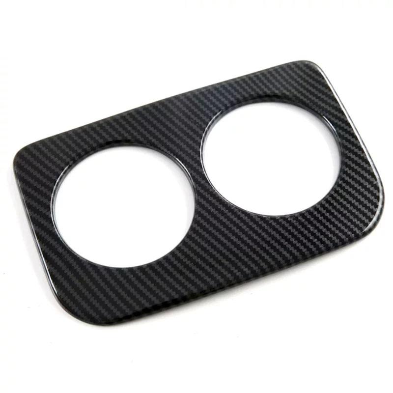 For Subaru Forester 2025 Accessories ABS Carbon Fiber Car Rear Seat Water Cup Holder Frame Cover Sticker Trim Styling