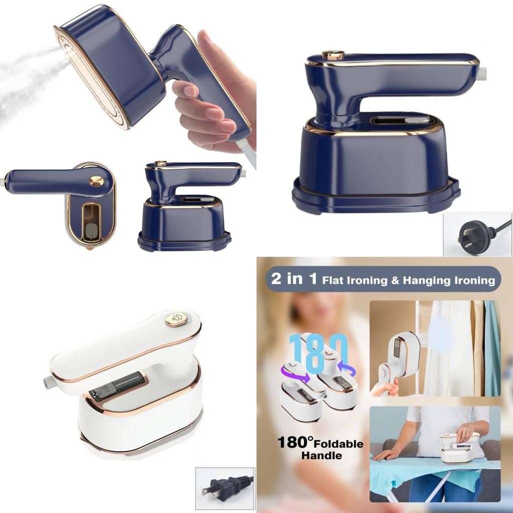 Portable Foldable Handheld Iron Steamer With Adjustable Temperature For Travel And Home Use