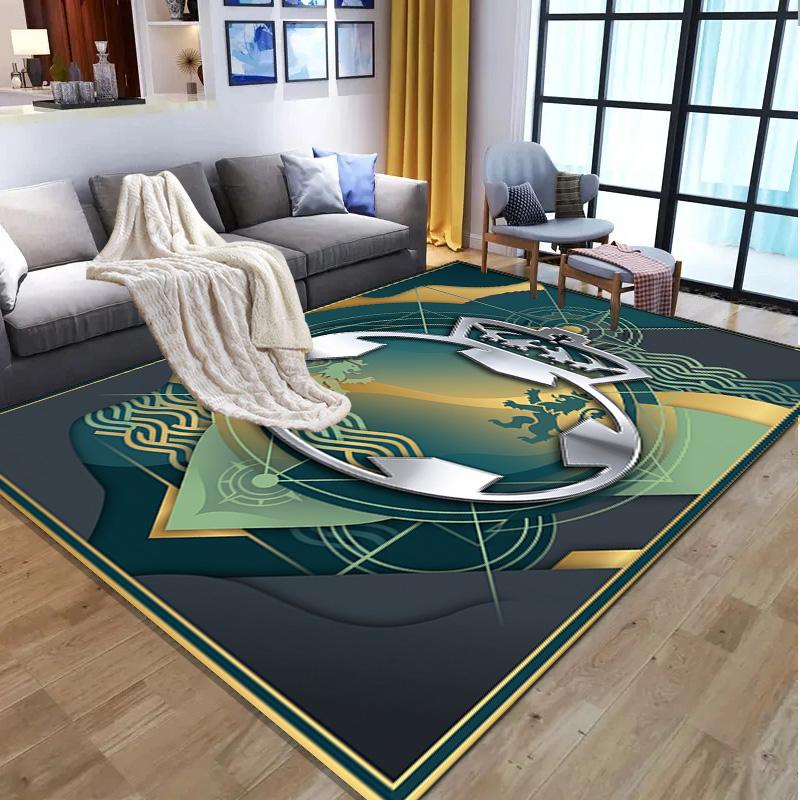 Club Santos Laguna Pattern Rug, Indoor/Outdoor Mat, for Picnic, Gameroom, Bedroom, Office, Living Room, Home Decor Carpet, Birthday Gift