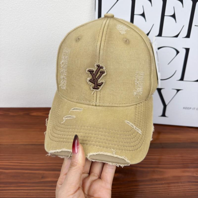 New ripped hard top letter baseball cap children wide brim big head circumference show face small versatile sun protection couple cap