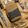 VOTAGOO GEAR EDC Pouch, MOLLE Tactical Bag, Pocket Organizer, Tool Pouch for Men, Nylon Compact Organizer for Multi-Tools (Brown)