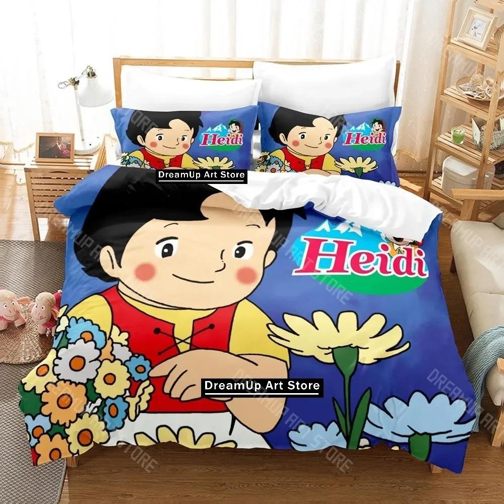

3D Print Elfin Heidi Bedding Set Single Twin Full Queen King Size Bed Set Adult Kid Bedroom Duvetcover Sets Anime EU Single 90x200cm