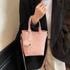 Simple and versatile small bag women's summer 2025 new shoulder messenger bag popular bucket bag this year