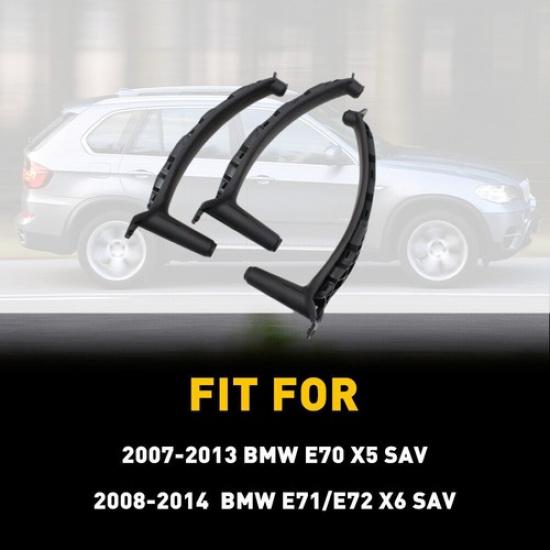 3 Stück Für 2007-14 BMW E70 X5 E71 X6 Schwarze Innen Türverkleidung Griff Zugleiste Zierabdeckung