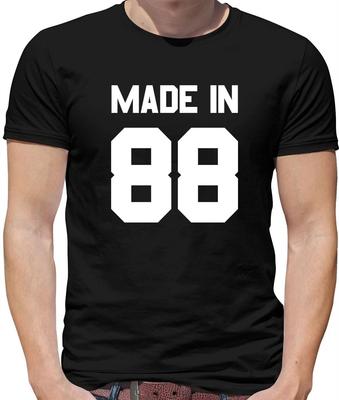 Made In 88 Mens T-Shirt - 1988 - 31 - 31st - Birth Year - Age - Birthday Present