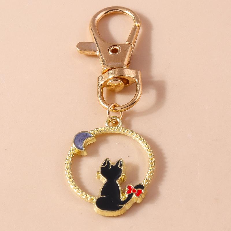 Cute Enamel Puppy Dog Cat Paw Keychain Footprint Keyring Pendants for Car Key Holder Handbag Decor DIY Pet Jewelry Gifts