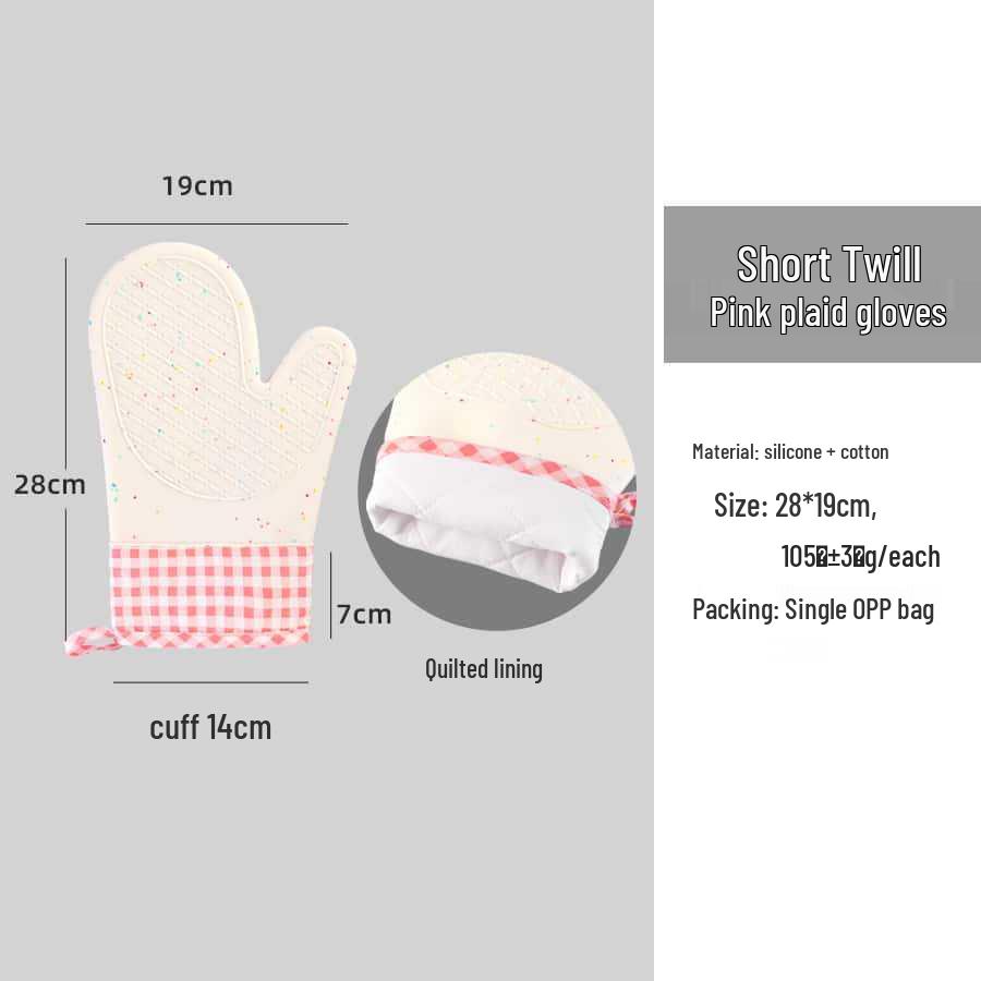 Silicone Heat-Resistant Anti-Scald Oven Gloves for Baking and Cooking