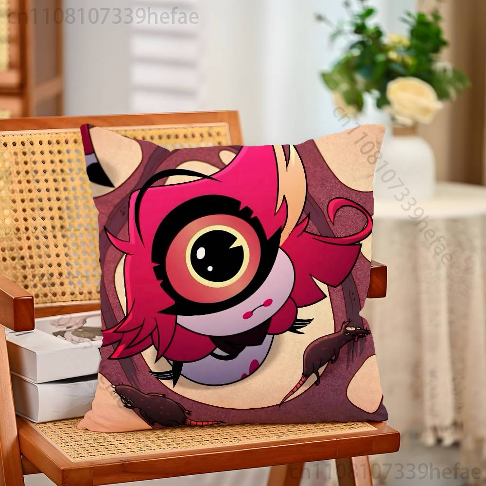 HHazbin Hotel Niffty Throw Pillow Case For 45x45cm55x55cm30x30cm For Home Bedroom Decoration And Protector