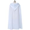 Medieval Cosplay Cloak Hospitaller Hooded Cape Medieval Cosplay  Cloak Costume White/Black Cape Halloween Cloak Costume