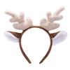 Cute Korean Style Antler Headband Internet Celebrity Hair Accessory with Plush Hair Hoop and Face Mask for Christmas Headwear
