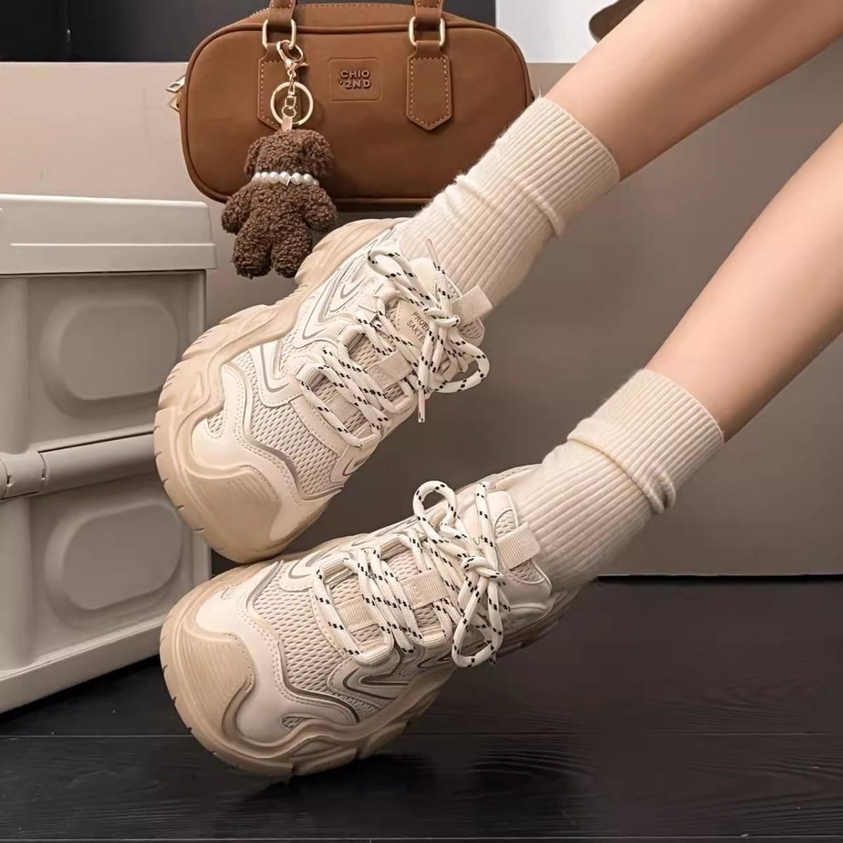 

Galoa платформа уродливые симпатичные женские туфли весна 2025 новые походные кроссовки повседневная спортивная обувь увеличивающая рост обувь для папы 35