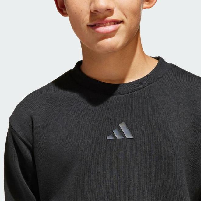 Kids' Adidas Kids Sweatshirts Crew Neck Moderate Non-Stretch