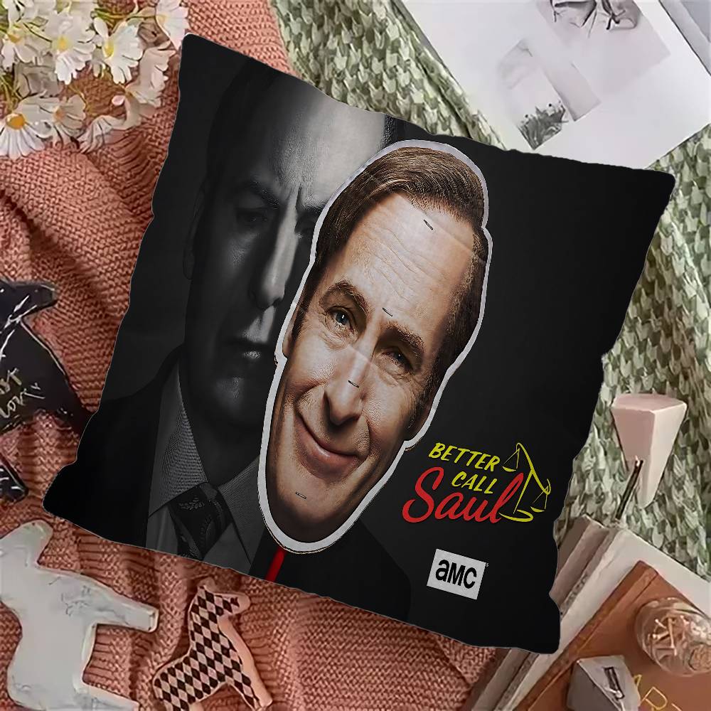 Classic Better Call Saul Pillow Gift Home Office Decoration Bedroom Sofa Car Cushion Cover Case 45X45