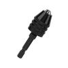 2PCS 1/4 Inch Hex Shank Keyless Drill Chuck Adapter 0.3-6.5mm Chuck Capacity Keyless Design Quick Change Adapter Carbon Steel