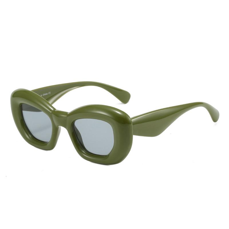 Y2K Luxury Designer Balloon Cat Eye Sunglasses Trendy Pink Punk UV400 Vintage Candy Color Shades for Women Men