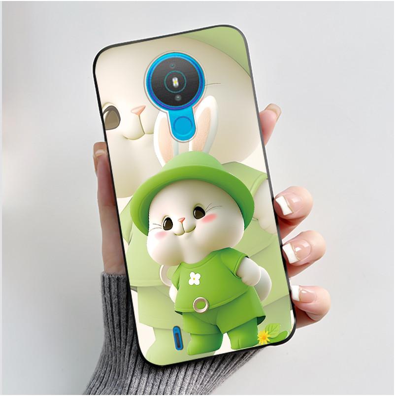 For Nokia 1.4 TA-1322 Trendy Black Phone Case For Nokia 6.2/Nokia 7.2 Lucky Koi Anti-Scratch Soft Shockproof Back Shell Cover