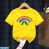 Newly Kids T-Shirt Funny The Very Hungry Caterpillar Cartoon Print Tshirts For Boys Summer Cute Boys/Girls Yellow Tshirt Top