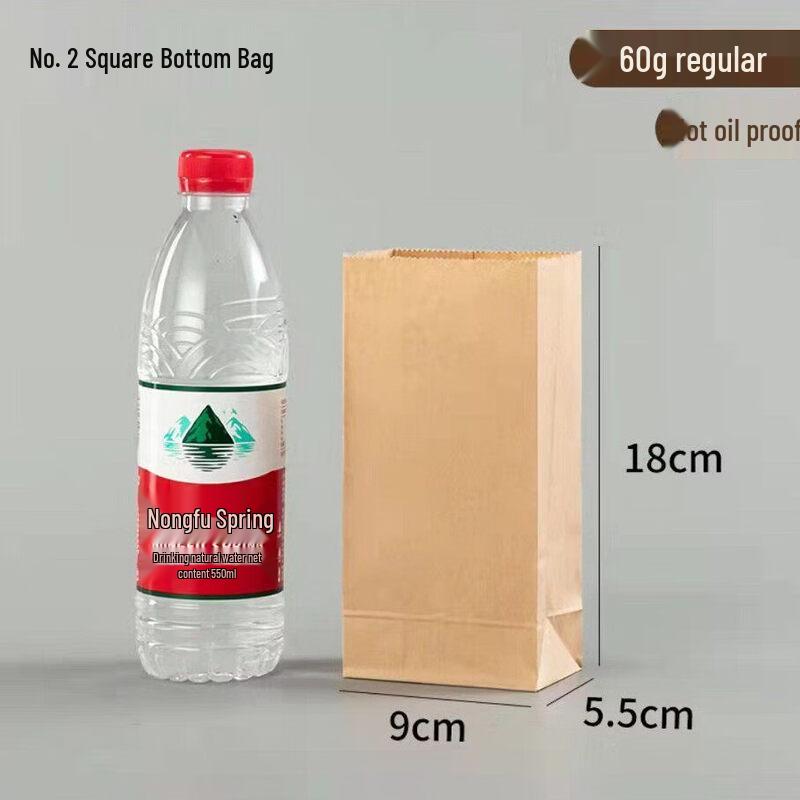 Food Grade Kraft Paper Takeaway Bags