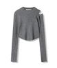 AVANDRESS Tati Hole Round Knit Ivory