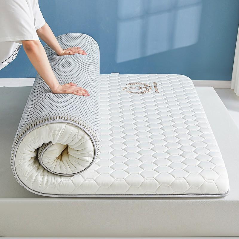 Natural Latex Mattress Pad Single Bed Dormitory Home Use Anti-Slip Tatami Sleep Mat 6cm 9cm Thickness
