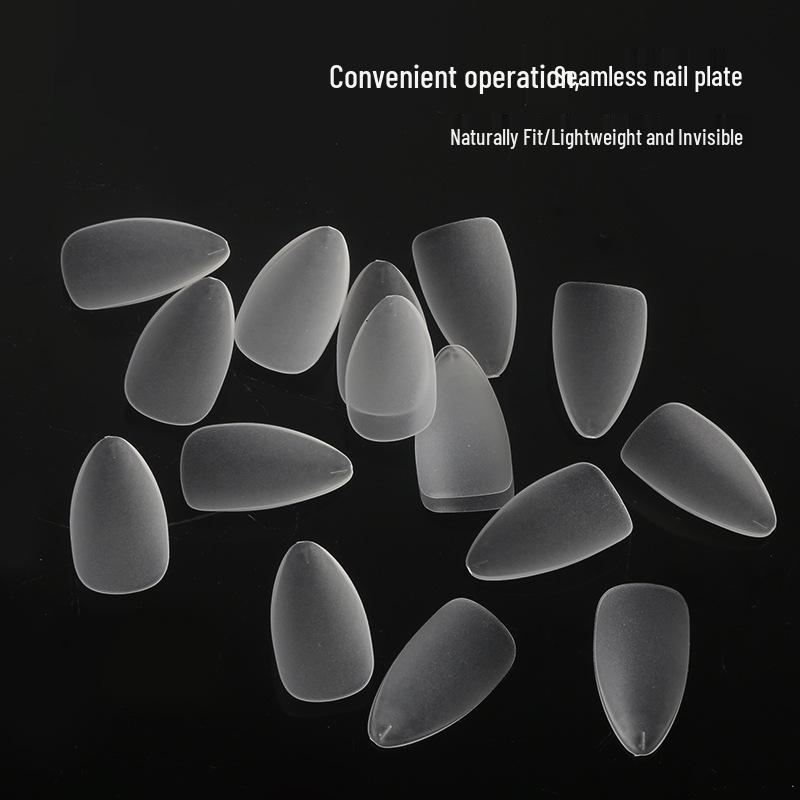 Ultra-Thin Seamless Matte Nail Tips - 240 Piece Boxed Set: No-File, Full-Stick False Fingernails