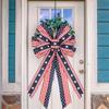 Festival Patriotic Ribbon Bows Handmade DIY Craft Decorative Bowknot For Independence Day Home Party Decoration