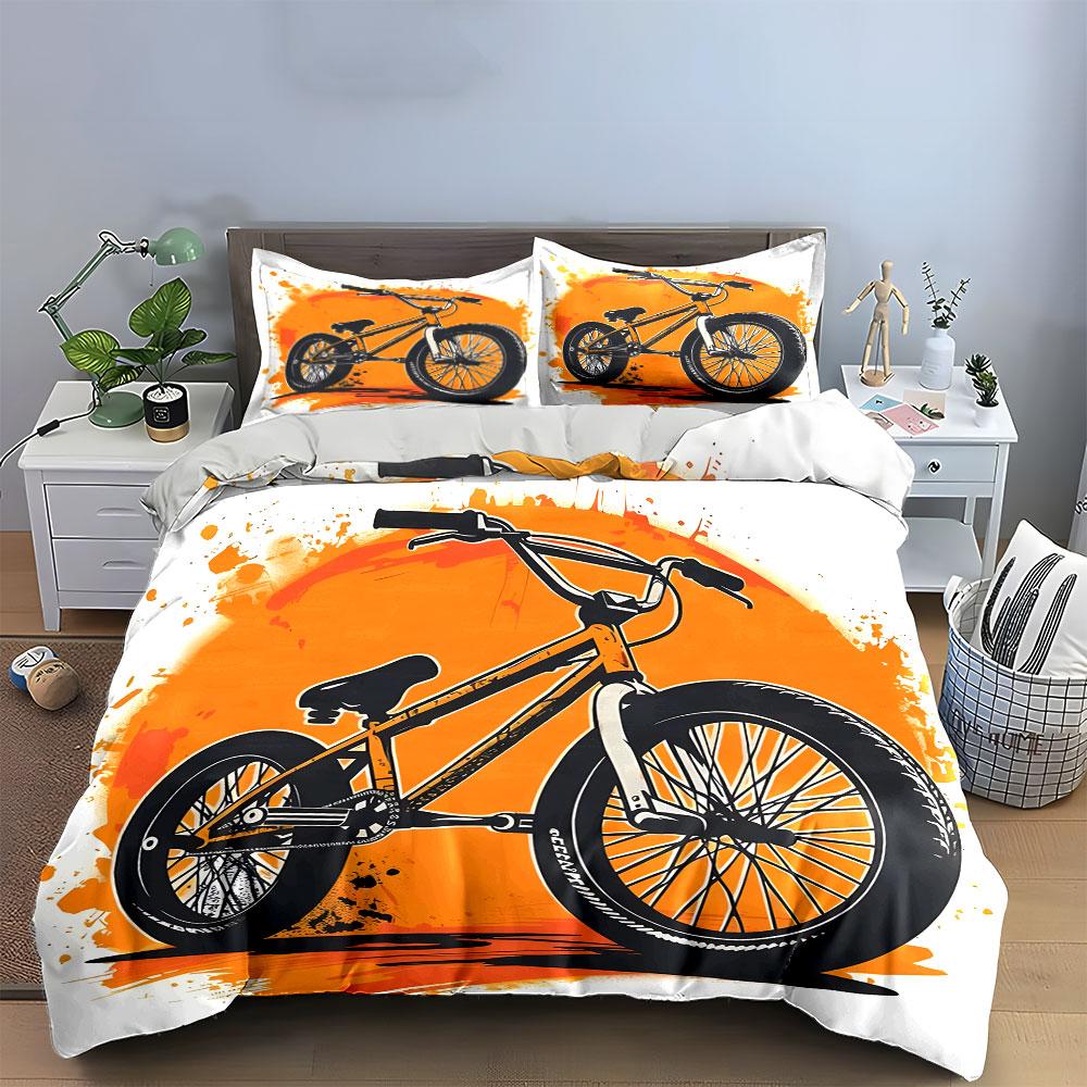 Set Bmx Urbano: Essenziali per il Ciclismo Freestyle Squisito Set Biancheria da Letto Tre Pezzi Regalo Per Bambini e Adulti