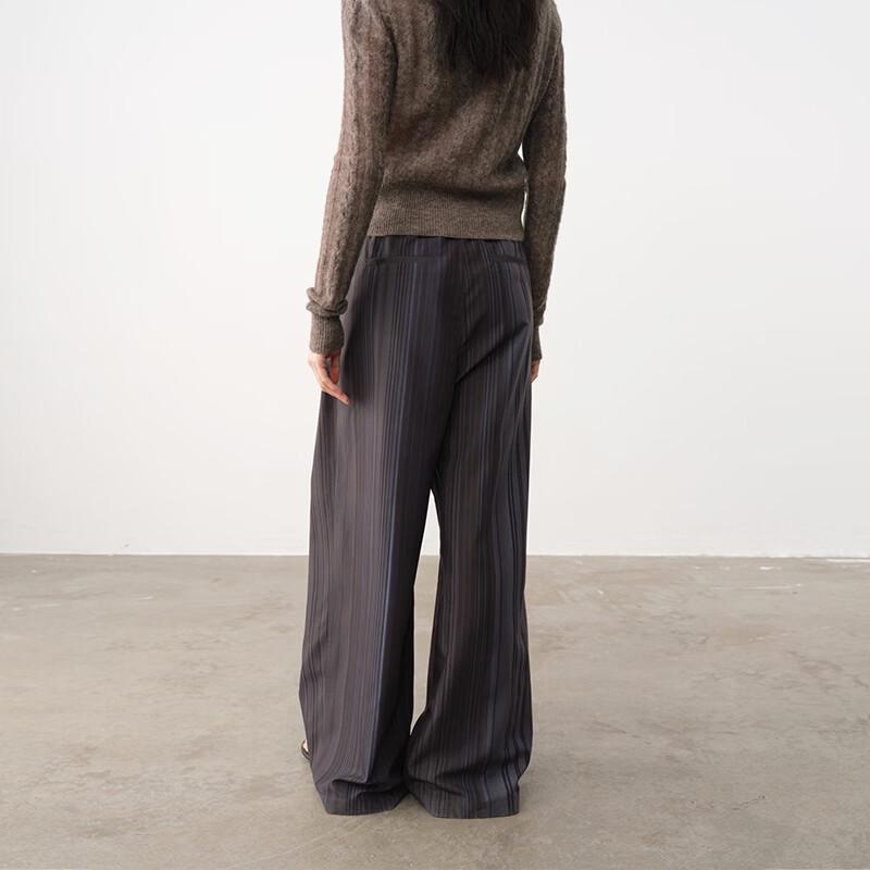 GREEN BELT Women's Loose Striped Wide-Leg Casual Pants