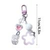 Stylish Key Holder Acrylic Keychain Pendant Lovely Keyrings Durable Key Holder