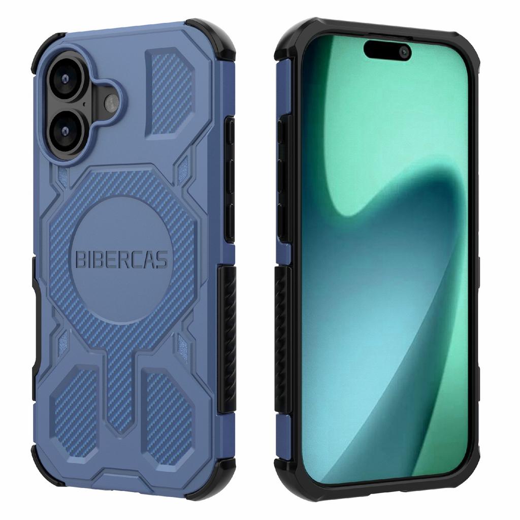 BIBERCAS J-16 Series For iPhone 17 Case Compatible with MagSafe Anti Drop TPU+PC Phone Cover