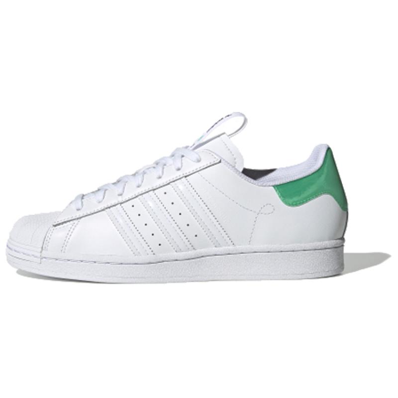 Adidas Originals Superstar Guangzhou Retro Low Top Casual Skate Shoes Unisex White Green Sneakers FW2850