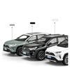 1/32 Toyota RAV4 SUV 2023 Alloy Die Cast Toy Car Model Sound and Light Pull Back Children's Toy Collectibles Birthday Gift