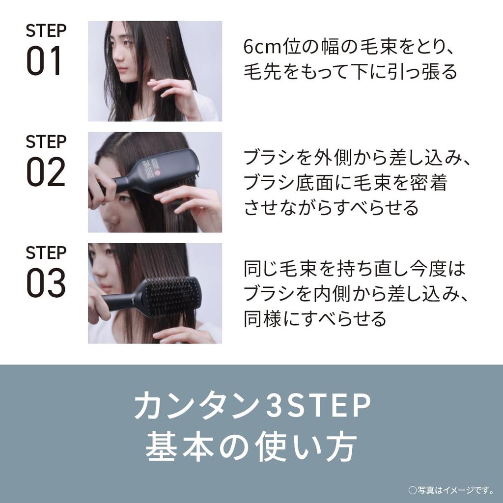 Panasonic Ionity Negative Ion Brush Iron, Straight, Black, EH-HS31-K, International Compatible