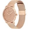 Coach ELLIOT 36mm Rose Gold Mesh Strap 14504554 Wrist Watch