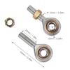2Pcs Left Right Hand Thread Rod End Joint Bearing M10 Thread Rod End Bearing  For ATV