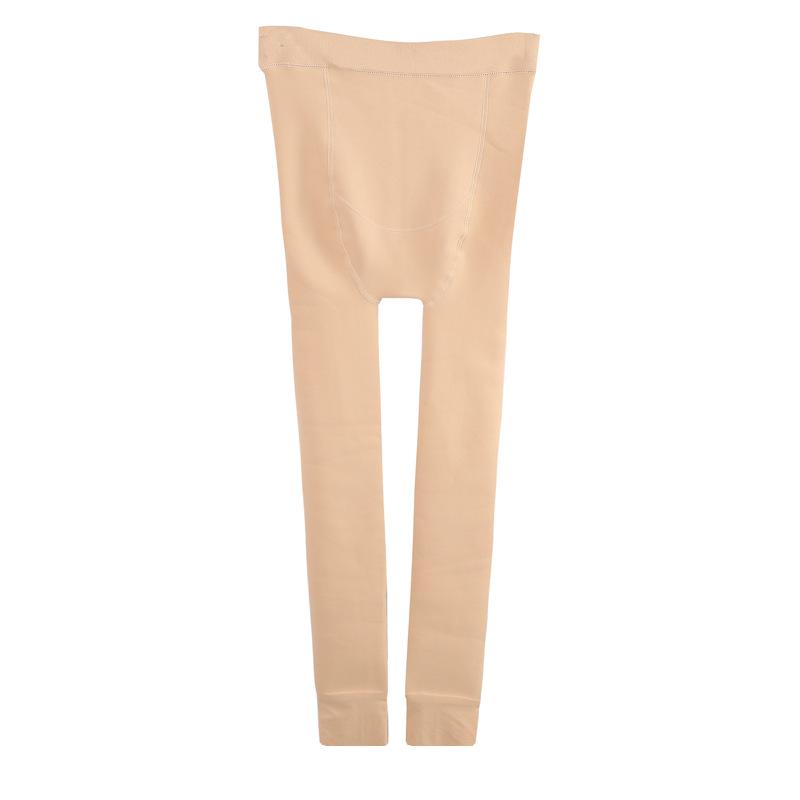 Women's Maternity Nylon Leggings - Warm Velvet-Lined Cotton for Autumn & Winter, Large Size One-Piece Pantyhose