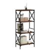 VidaXL 4-Tier Bookcase Brown Oak 59x35x132cm Engineered Wood 837621