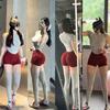 Yoga Shorts High Waist Hip Lift Running Training Peach