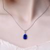 Lindon Fashion  Necklace Water Drop Shape Zircon Pendant For Women Wedding Jewelry