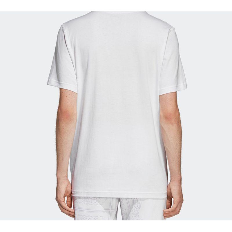 Adidas Originals Trefoil Cashew Print Pocket Short Sleeve T-Shirt Men Tops White DX3657