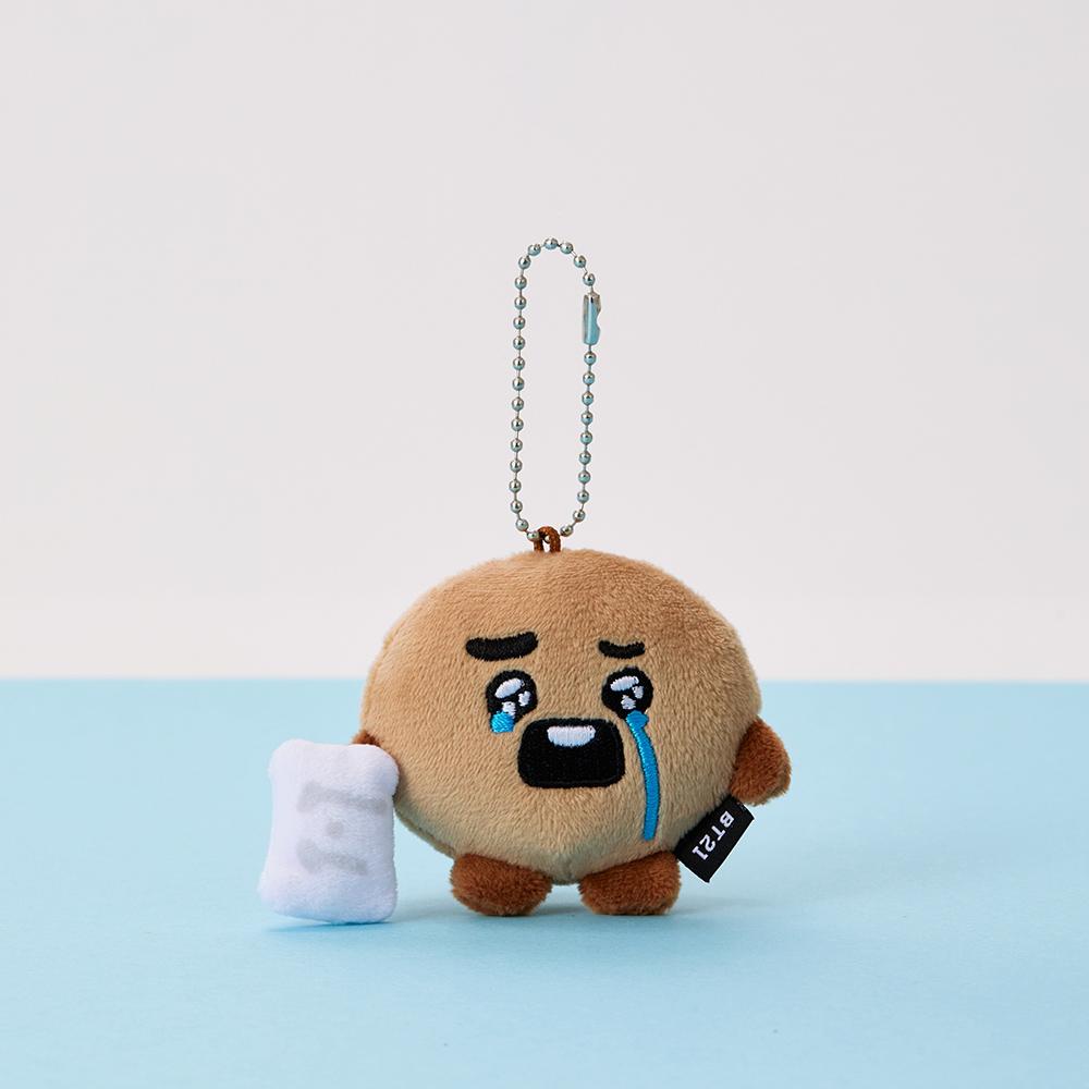 BT21 SHOOKY Tears Falling Mood Plush Keyring