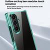 For Samsung Galaxy Z Fold7 5G Case Hinge Design Electroplating PC Clear Phone Cover