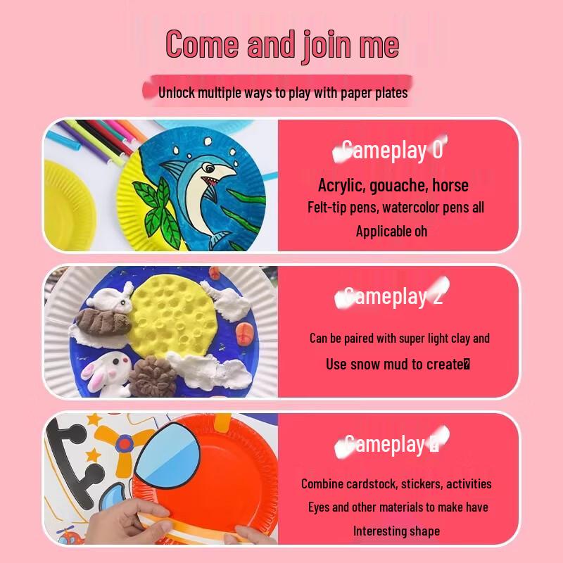 Miaojiayi Disposable 7-inch Colored Paper Plates