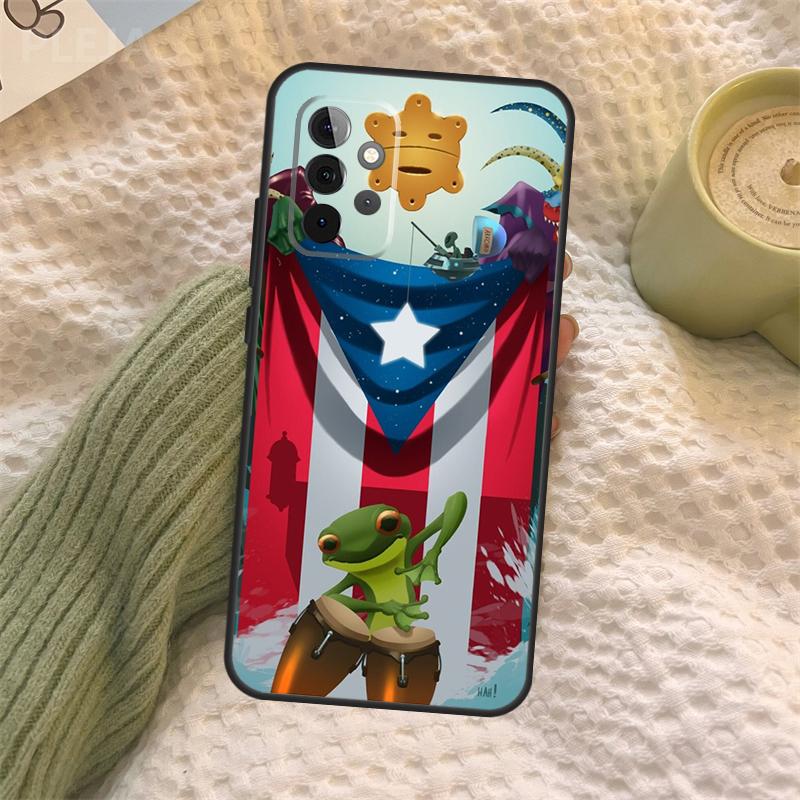 Puerto Rico Flag Case For Samsung Galaxy A06 A26 A16 A56 A36 A05 A22 A32 A52 A54 A34 A14 A55 A15 A53 A33 A35