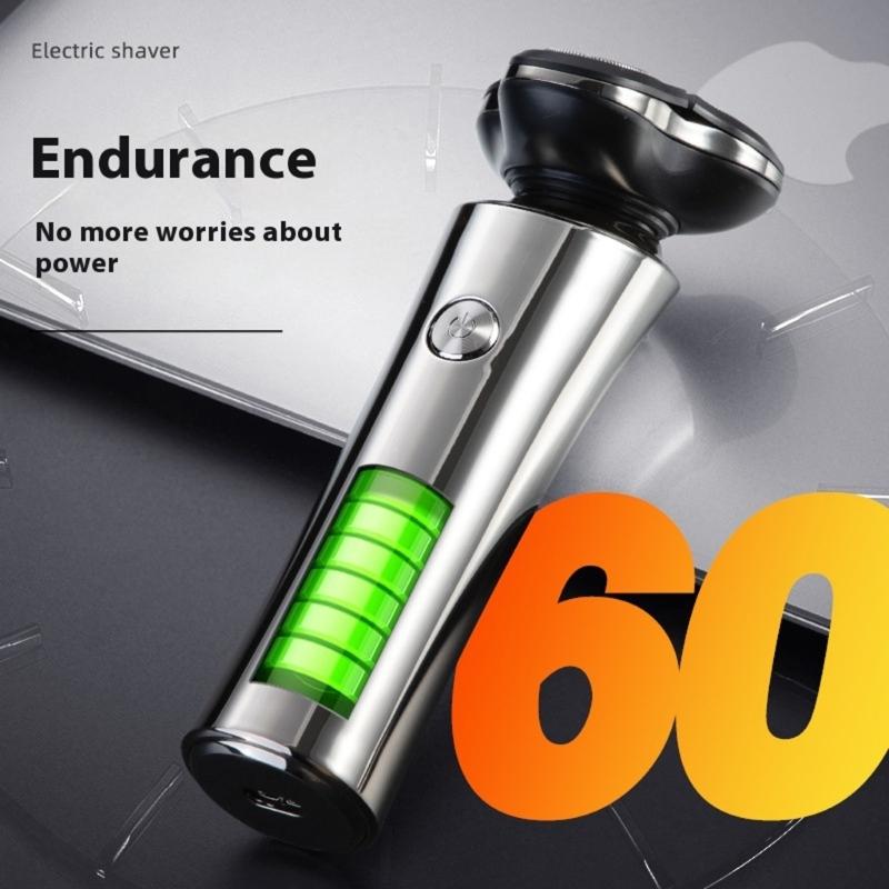 Efficient Men's Electric Razors Digital Power Display Shaver Magnetic Heads Beard Trimmer for Travel and Home Use