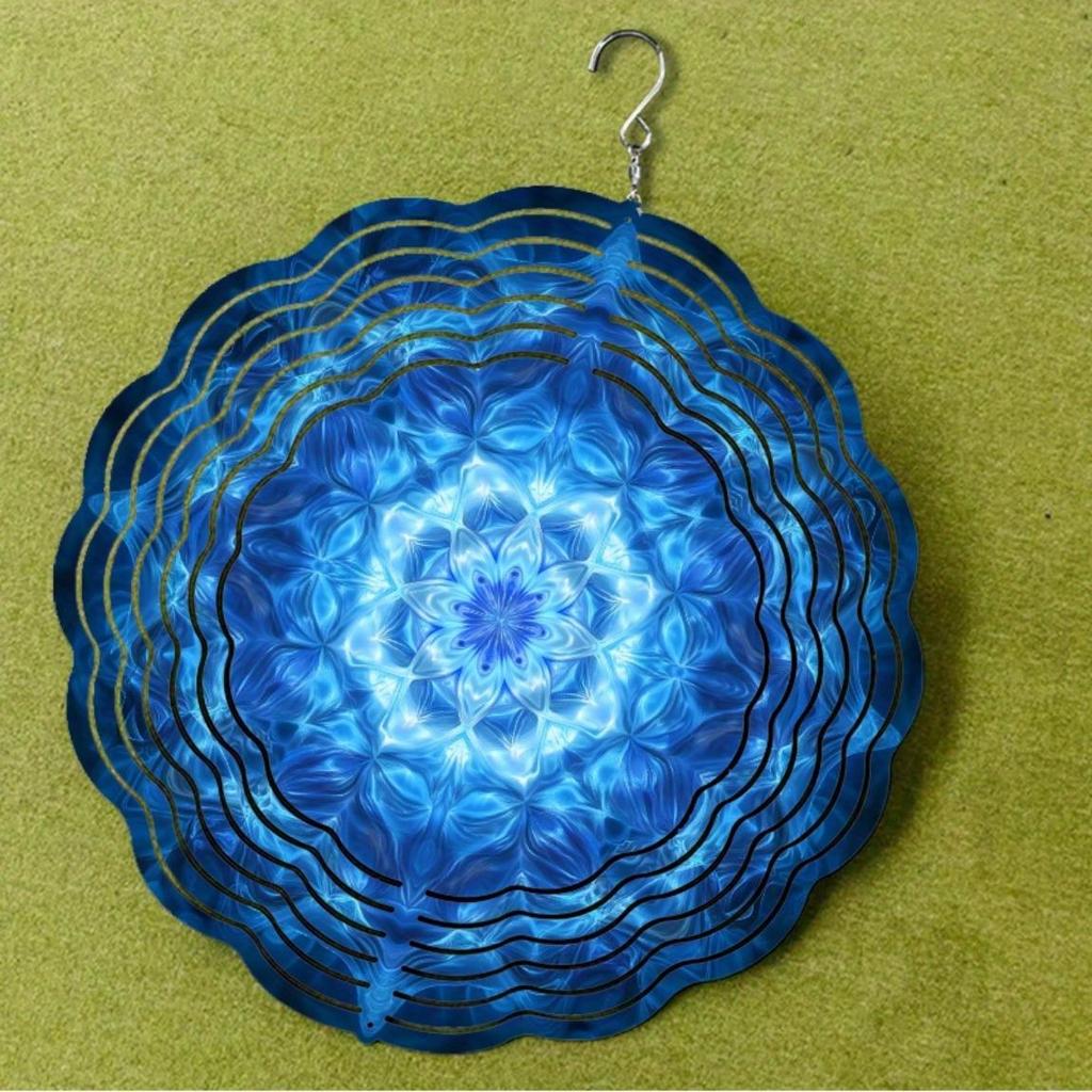Wind Powered 2D Spinner Sculpture for Garden No Electricity Needed Weatherproof Outdoor Wind Chime Decor for Yard Patio Balcony